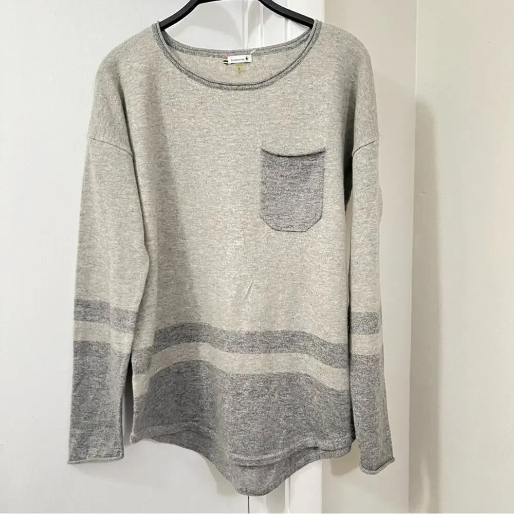 Smartwool Grey Akamina Crew Neck Sweater Size Small - Picture 2 of 8